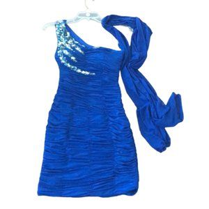 Dark Blue Formal Dress, Size XS